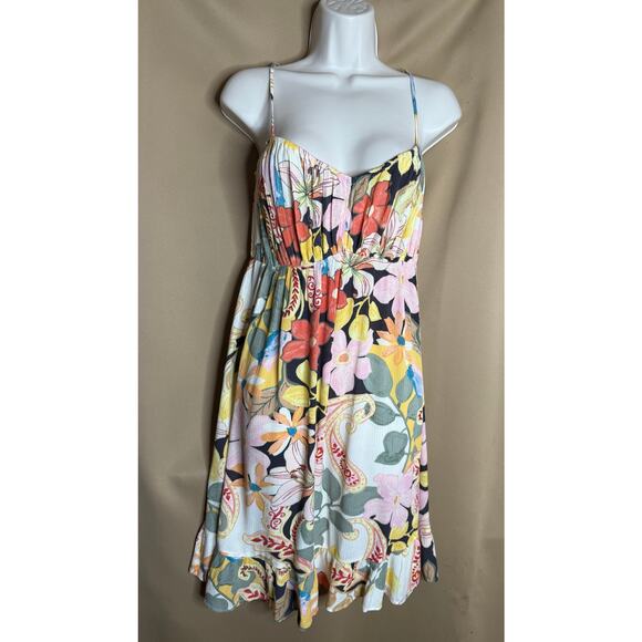 O’Neill Marlie Floral Mini Dress L - Picture 6 of 9